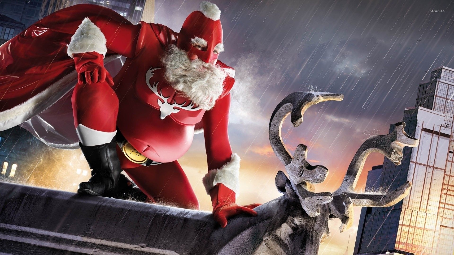 Babbo Natale nel bosco, 1280x800 720p, Laptop