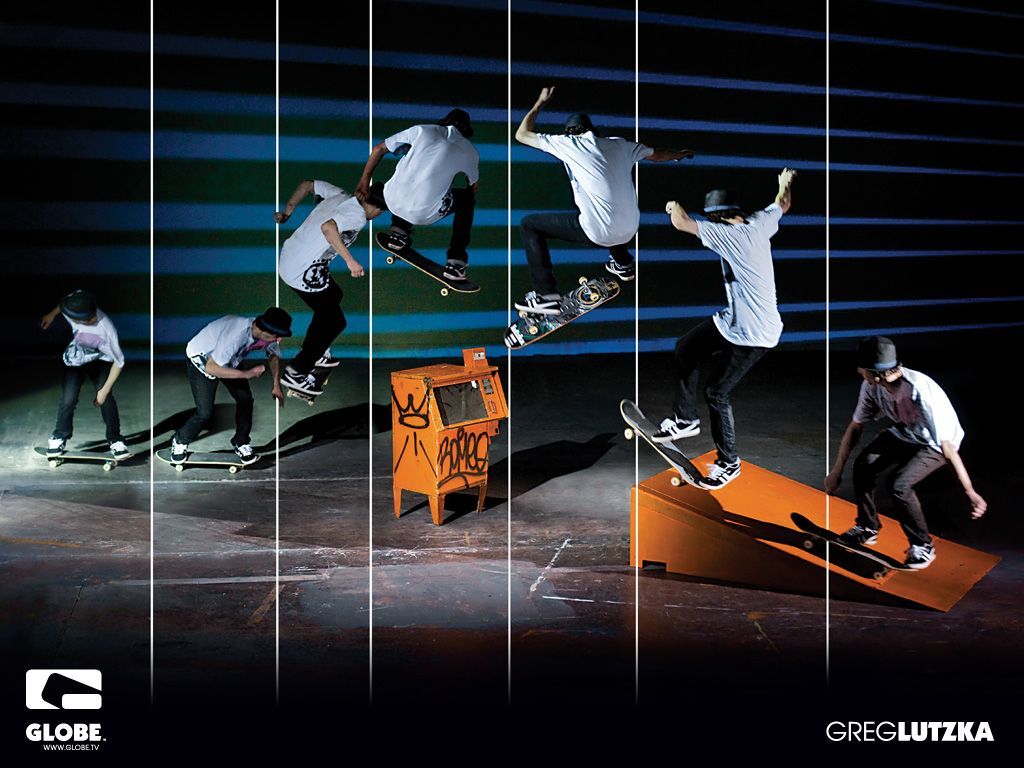 Skateboarder con skateboard blu, 1350x2400 Full HD Verticale, Realme