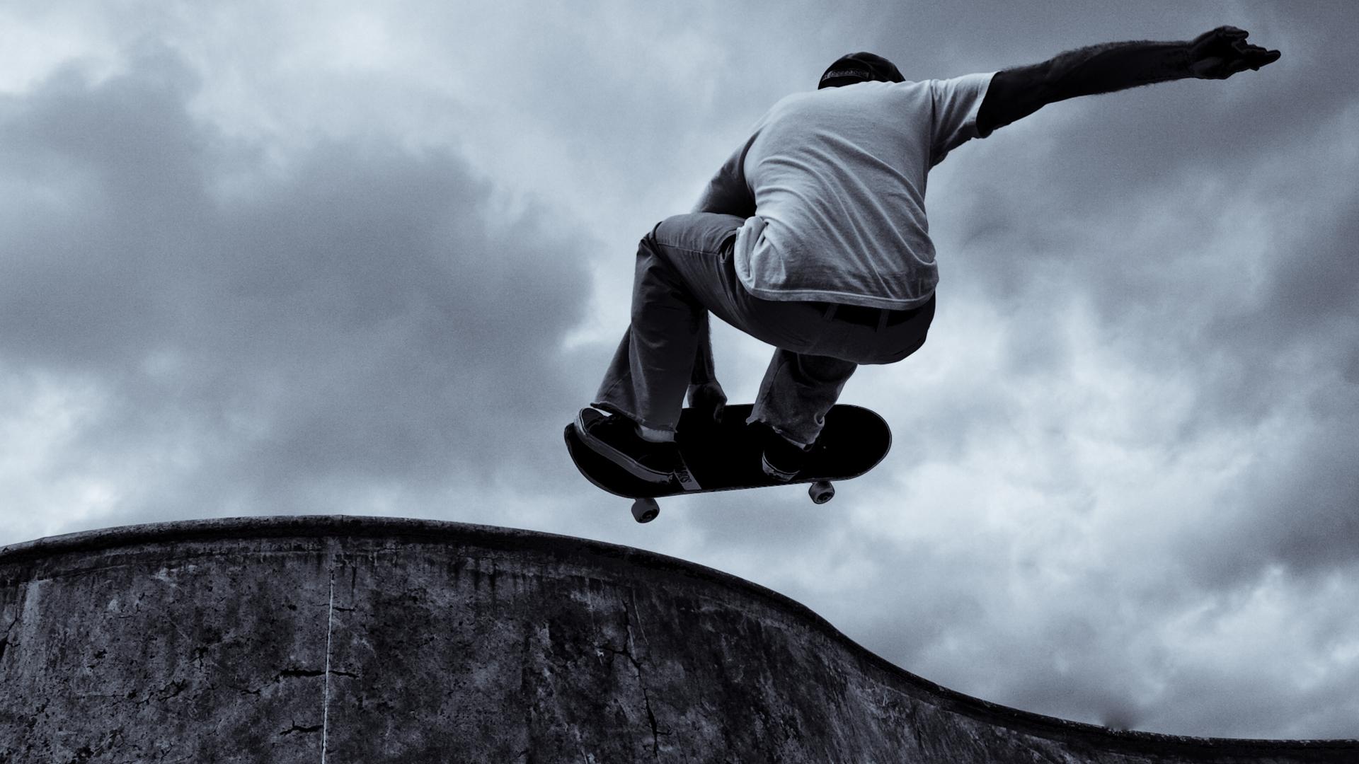 Skater in salto su rampa, 1920x1080 1080p, PC