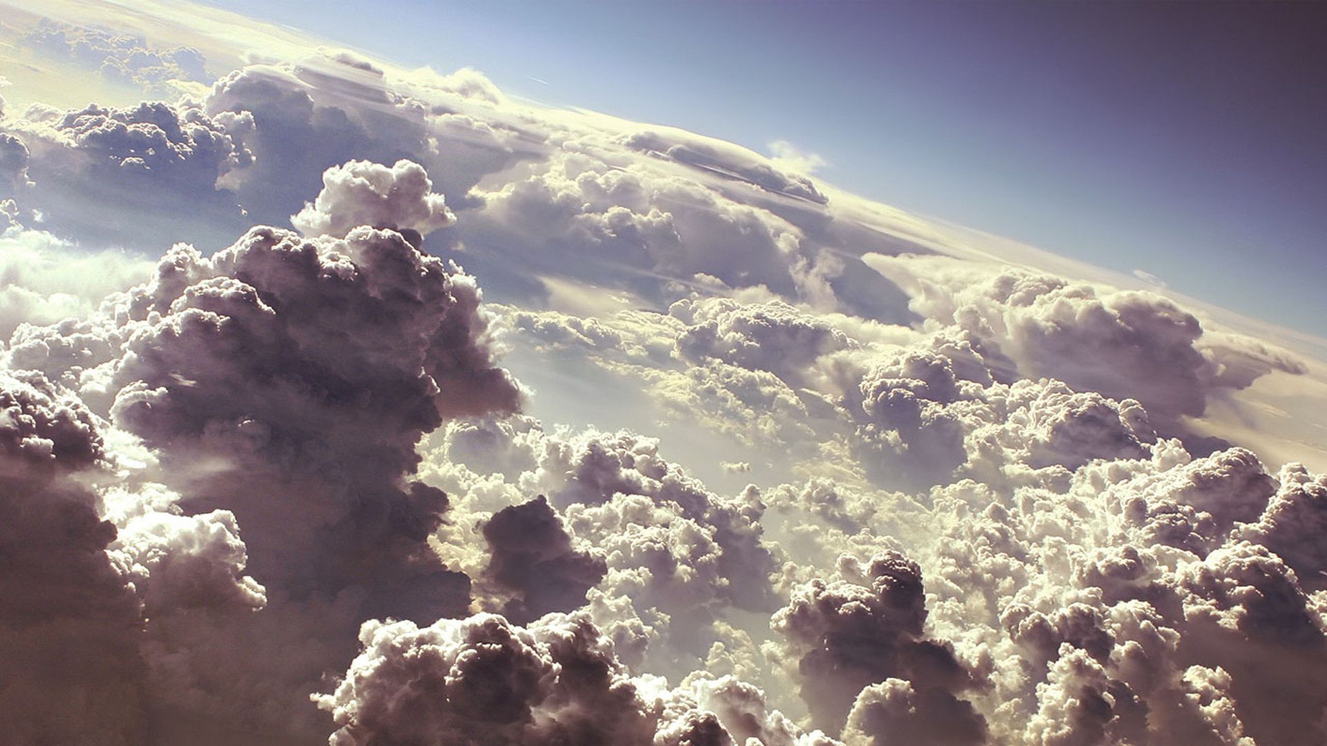 Nuvole viste dall'alto, 1920x1080 1080p, Desktop