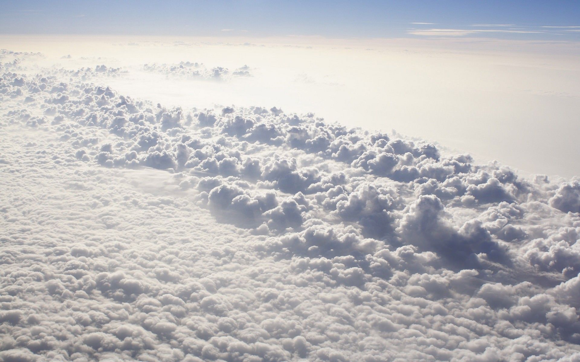 Distesa di nuvole dall'alto, 1920x1200 Full HD+ WUXGA, PC Desktop
