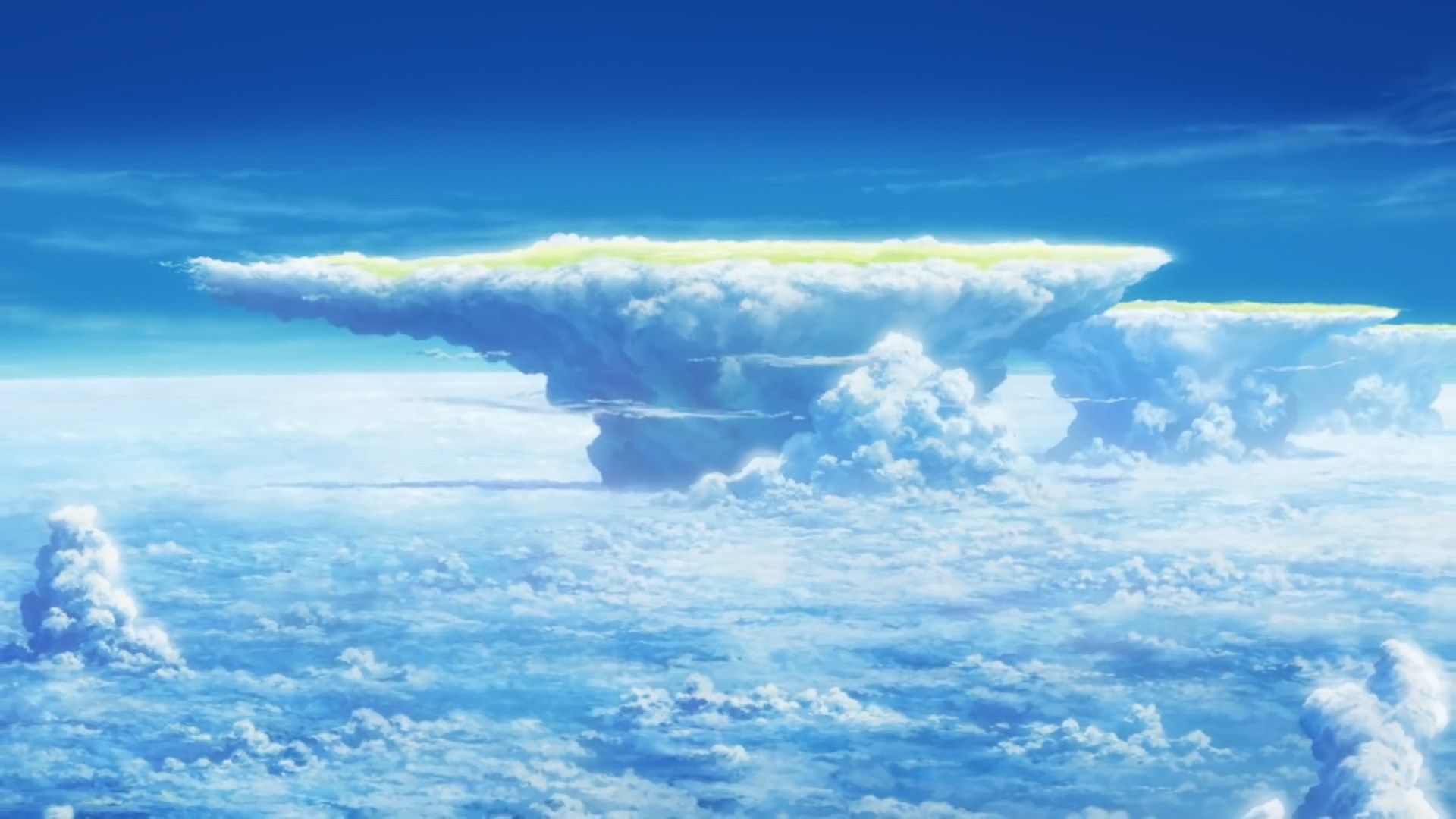 Nuvole sopra il cielo, anime, 1920x1080 1080p, Laptop