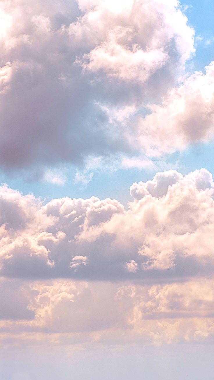 Nuvole rosa pastello cielo, 736x1308 Full HD Verticale, Smartphone