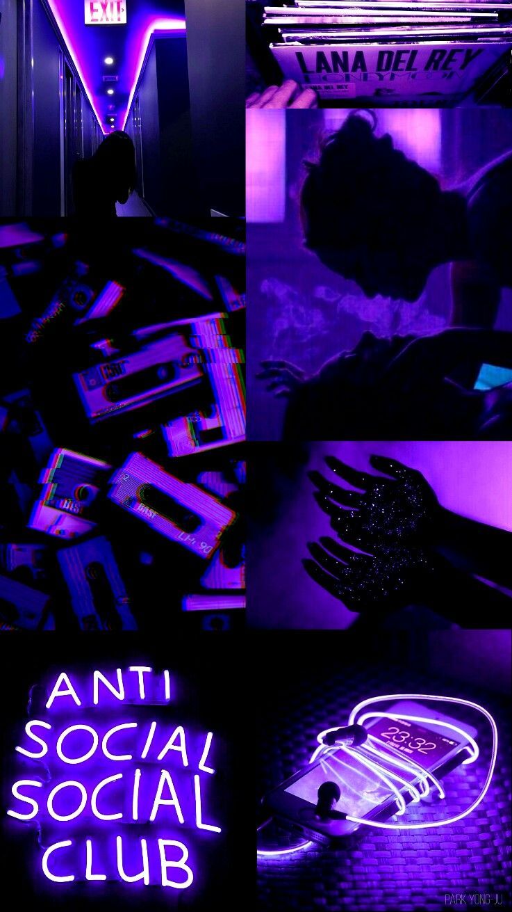 Insegna neon viola dreamer, 1080x1920 Verticale, Mobile