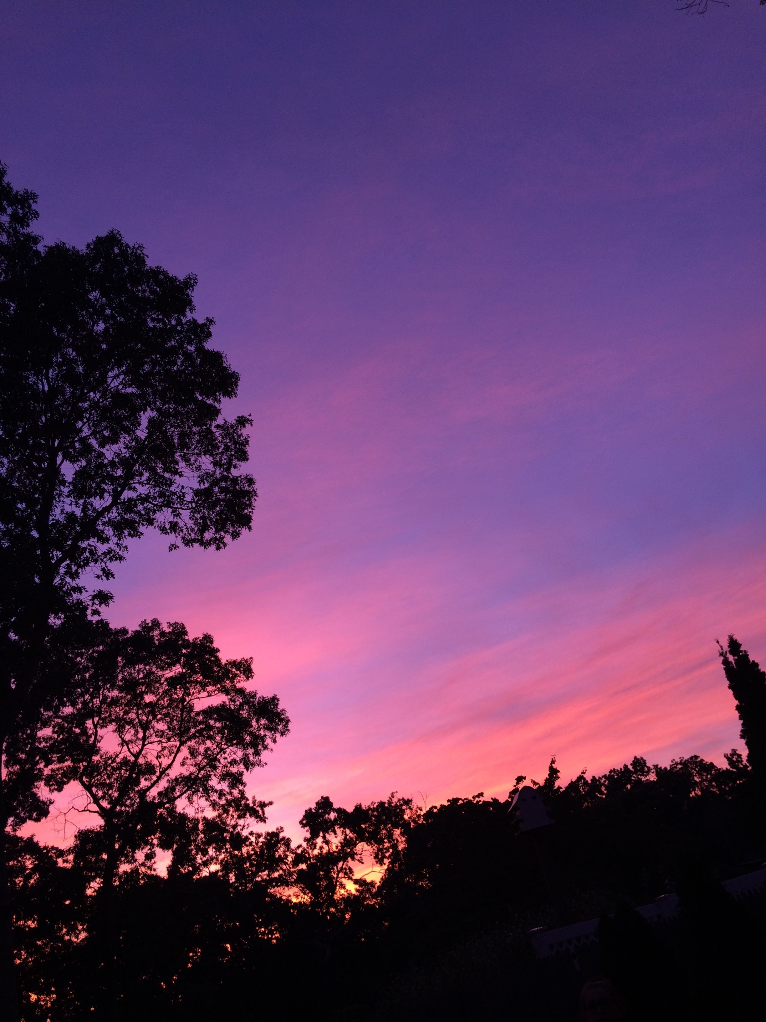 Cielo viola al tramonto, 2448x3264 Verticale, Mobile