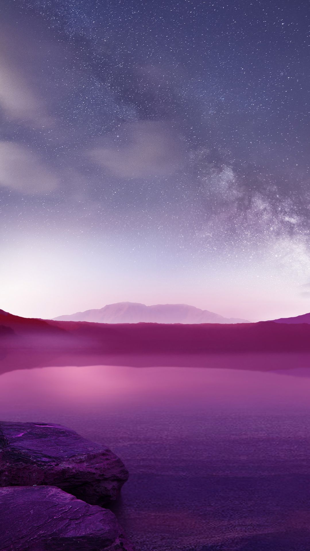 Nuvole astratte viola e nere, 1080x1920 Verticale, Mobile