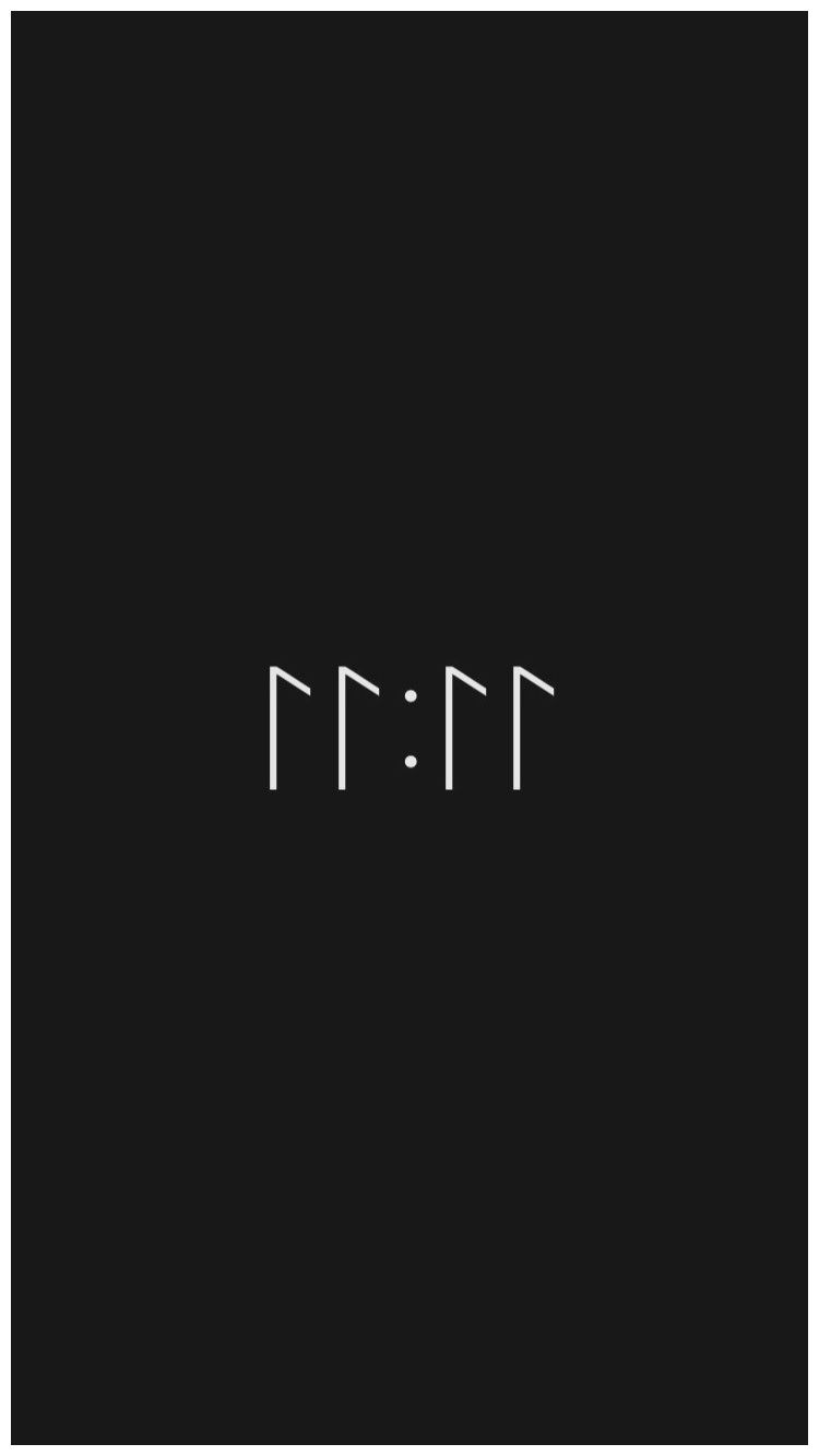 Simboli runici neri minimal, 750x1334 Full HD Verticale, iPhone