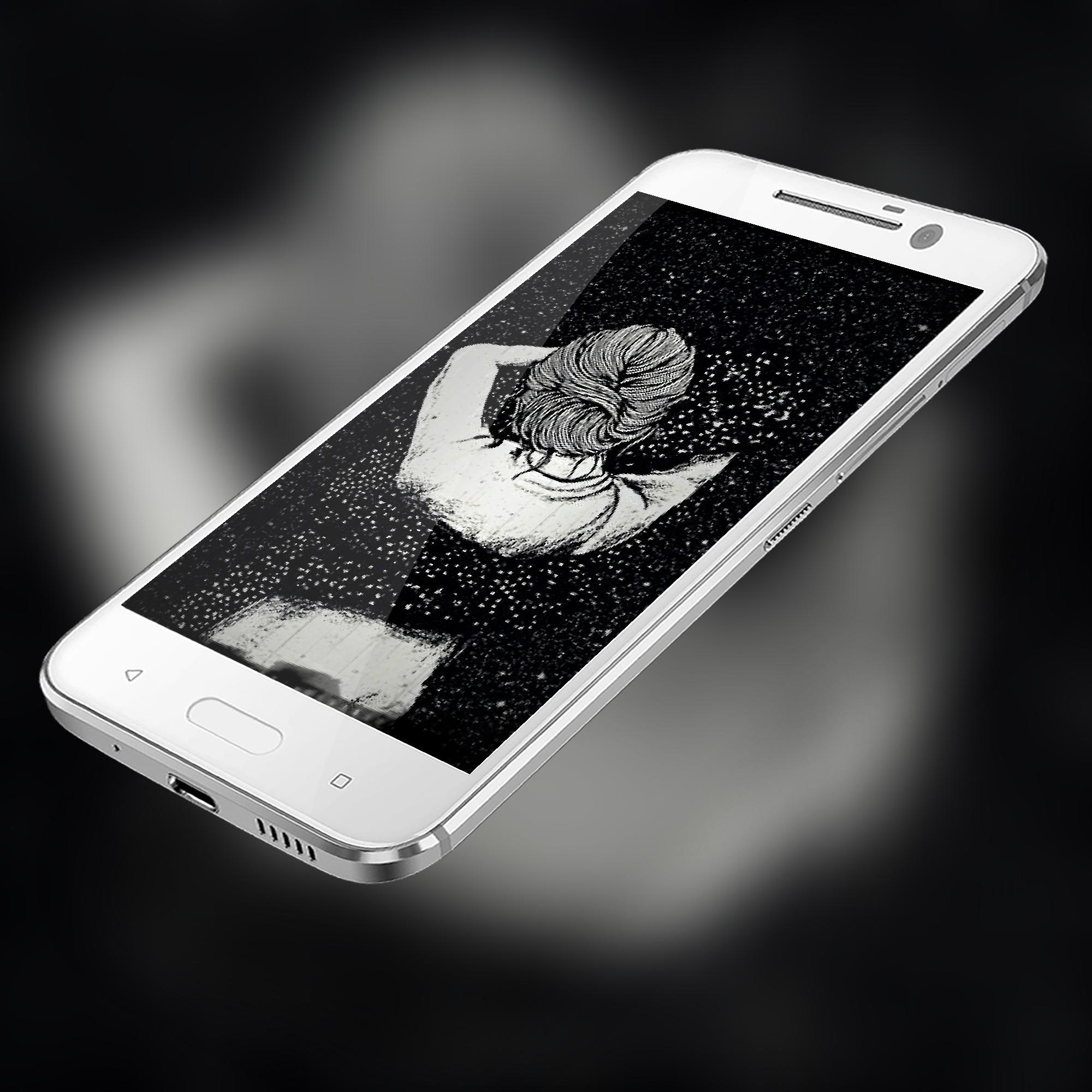 Smartphone bianco sfondo nero astratto, 2000x2000 Hi-Res, Laptop