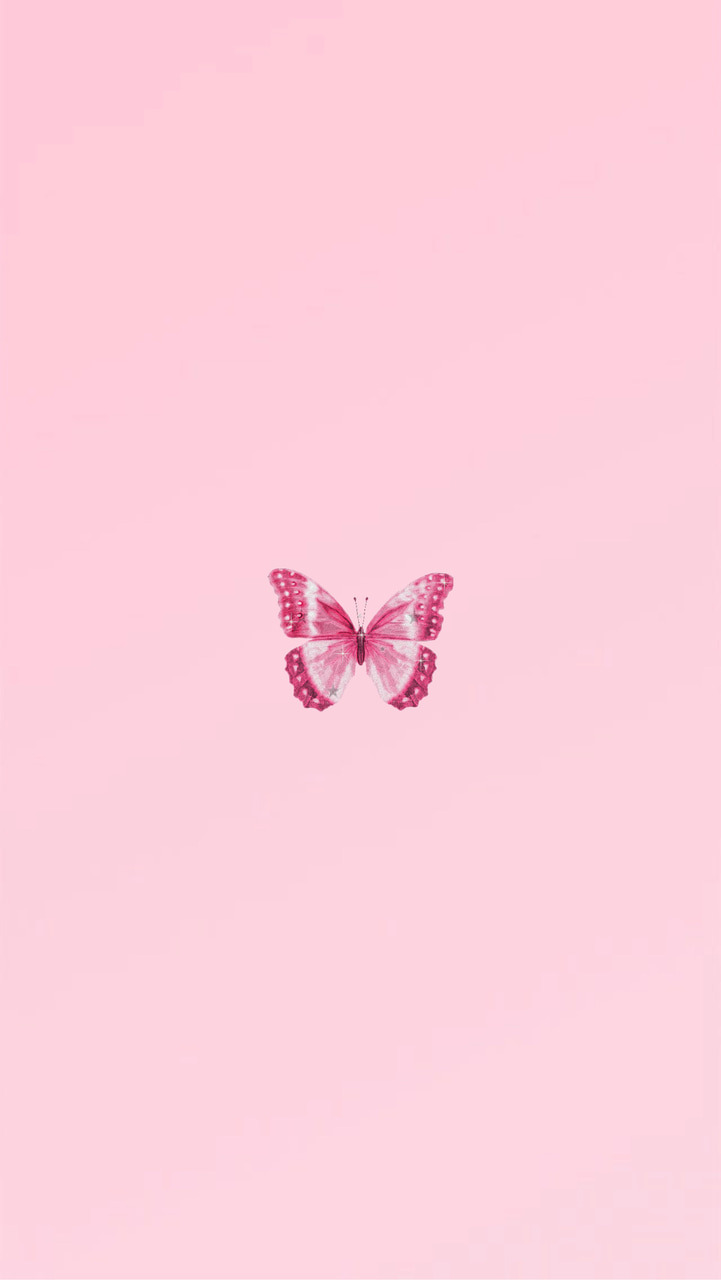 Farfalla glitter rosa, 721x1280 Verticale, iPhone