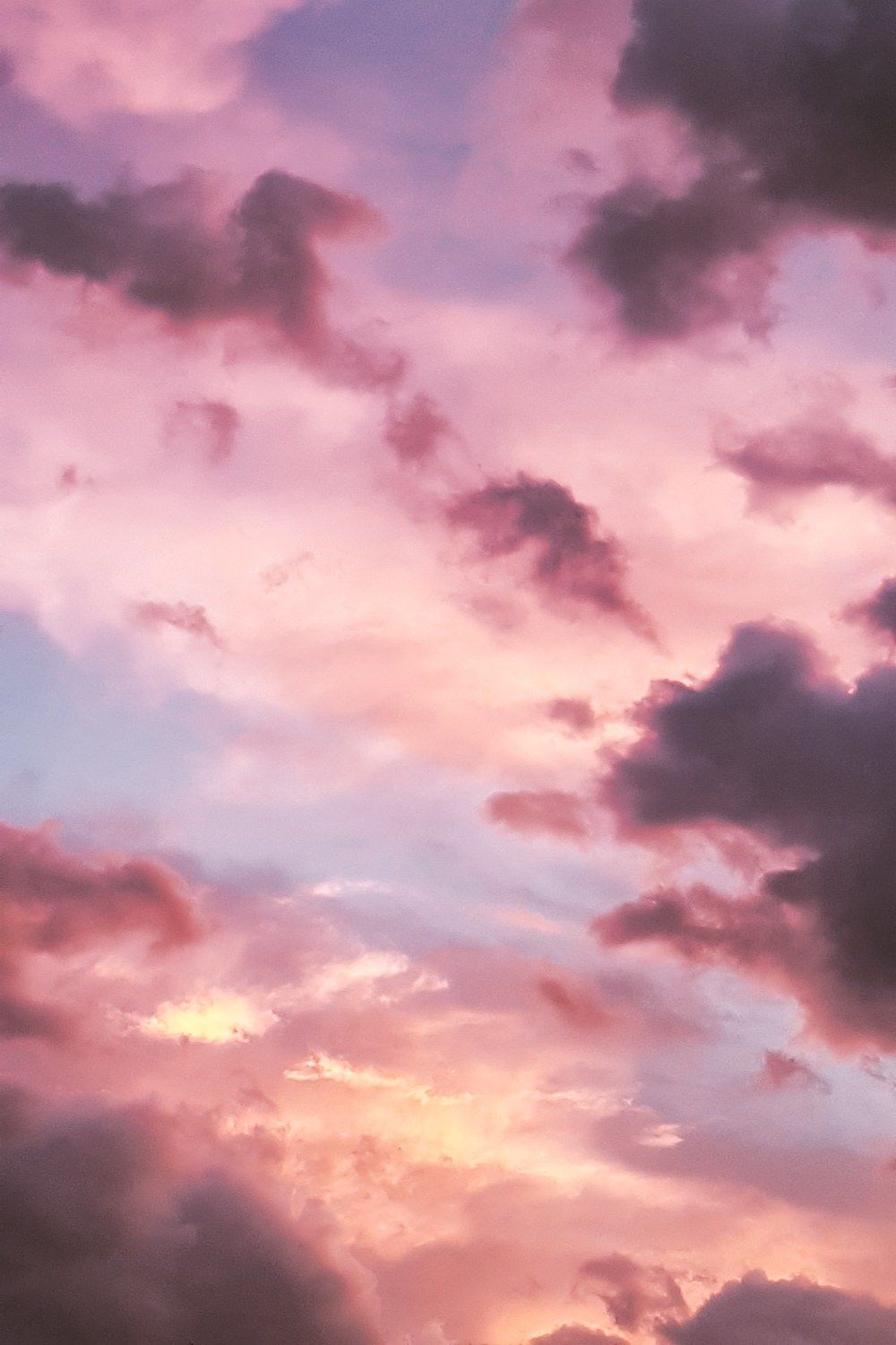 Cielo nuvole rosa tramonto, 1000x1500 Full HD Verticale, iPhone Pro