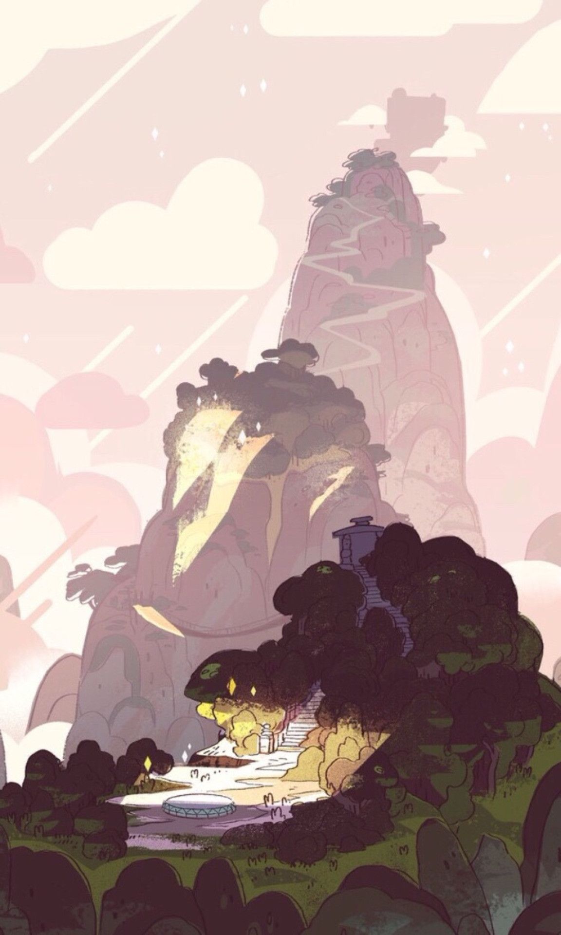 Faro roccia Steven Universe, 1153x1920 Verticale, iPhone Air