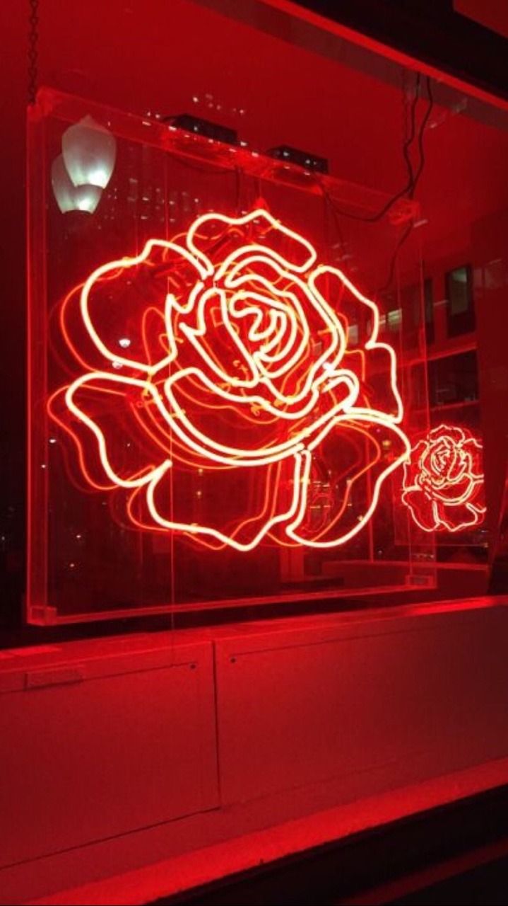 Insegna neon rosa rossa, 719x1280 Full HD Verticale, Realme