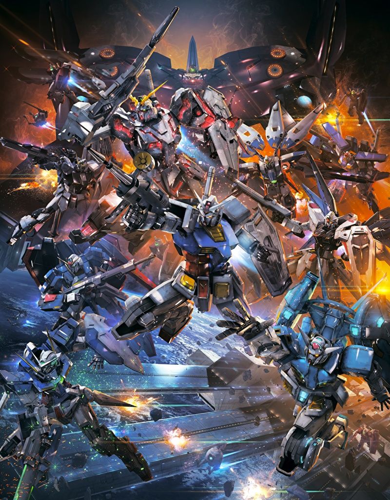 Mobile Suit Gundam robot in battaglia, 800x1024 Full HD Verticale, Smartphone