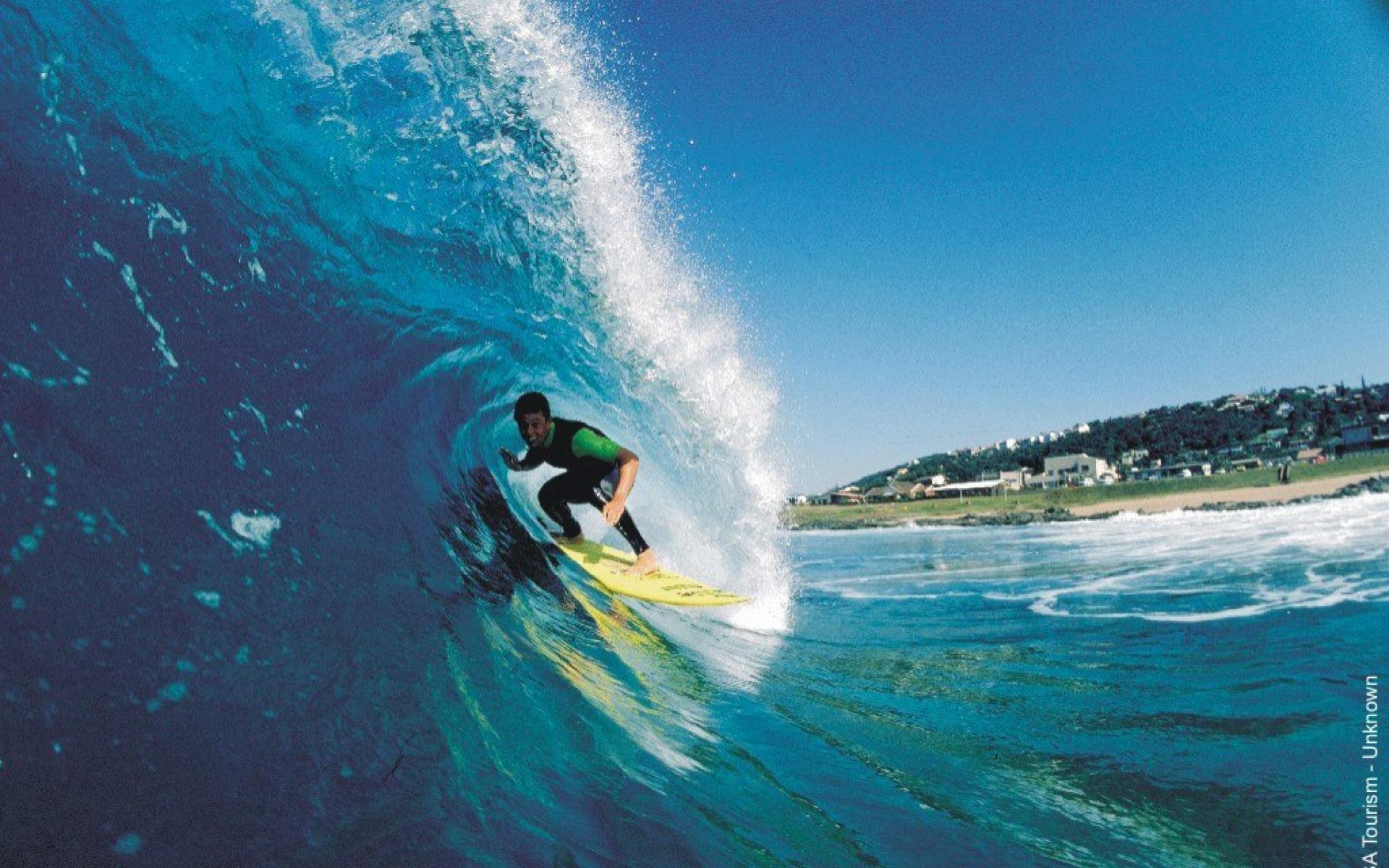 Surfista dentro onda tubo, 1920x1200 Full HD+ WUXGA, Monitor Gaming