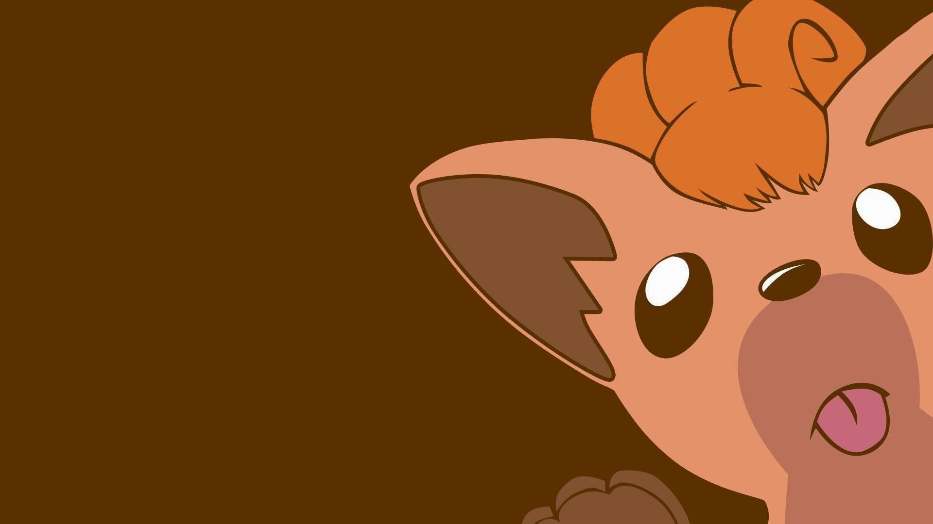 Vulpix Pokemon cartone marrone, 1920x1080 Full HD, PC Desktop