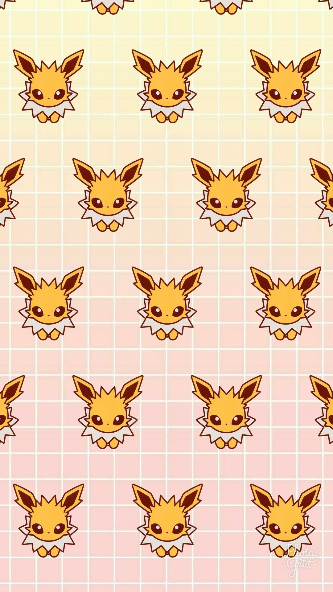 Pattern Jolteon Pokemon giallo, 1080x1920 Verticale, Telefono