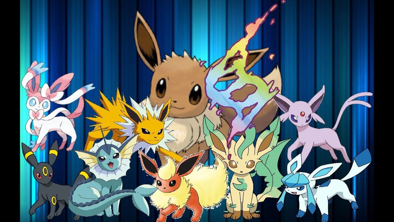 Evoluzioni Eevee stile minimalista, 1920x1080 1080p, PC