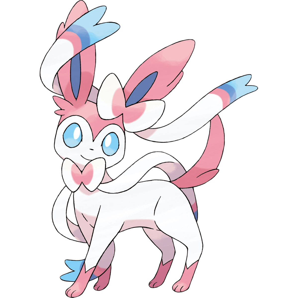 Sylveon Pokémon rosa, evoluzione Eevee, 1200x1200 HD, Laptop