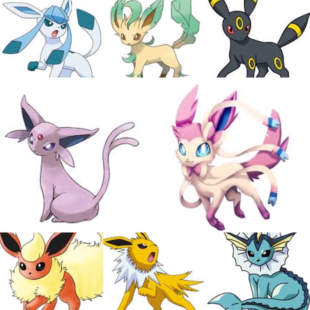 Evoluzioni di Eevee Pokémon, 909x986 Verticale, Telefono