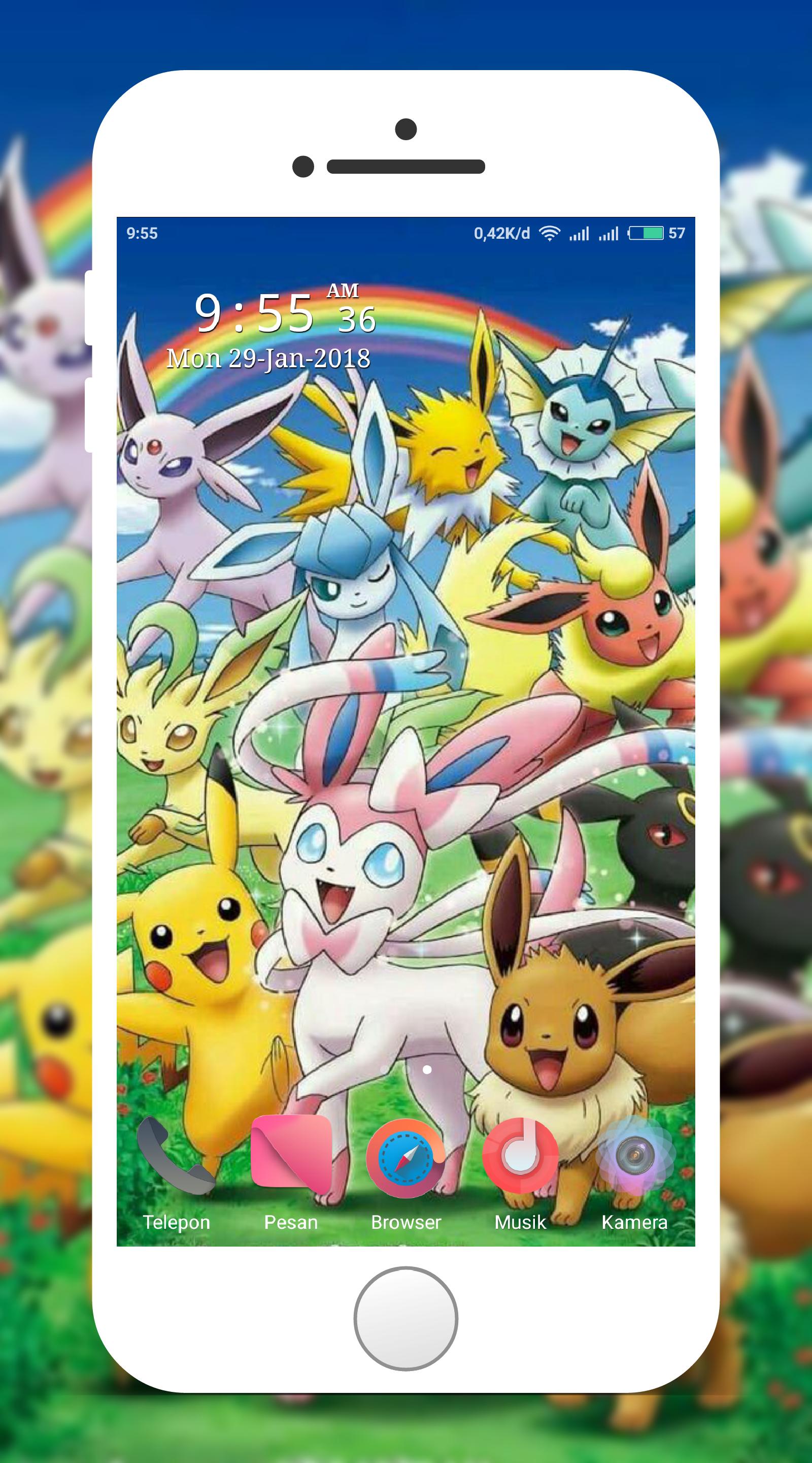 Eevee e evoluzioni Pokémon, 1600x2880 Verticale, Telefono