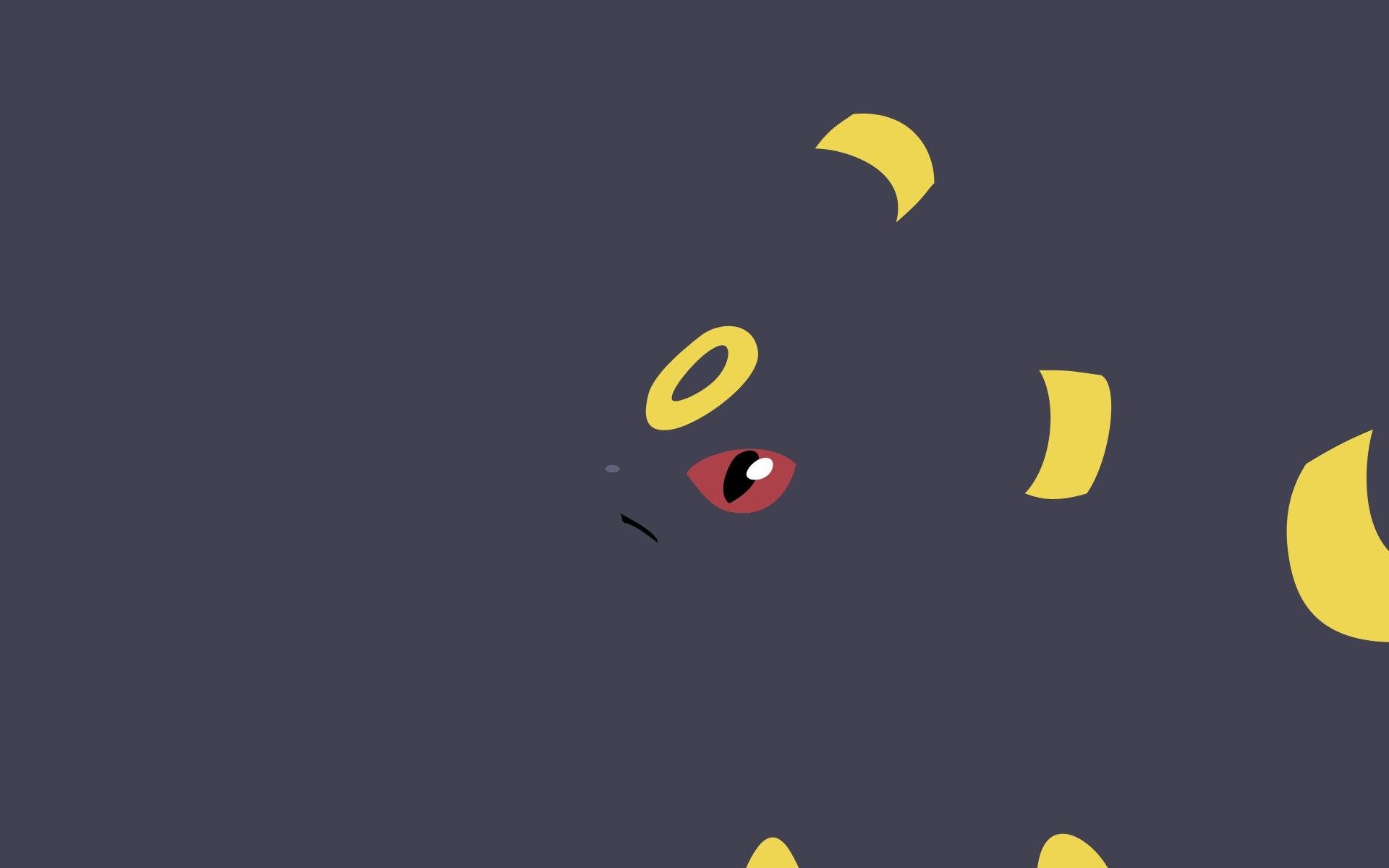 Umbreon minimalista occhio rosso, 1920x1200 Full HD+ WUXGA, Desktop