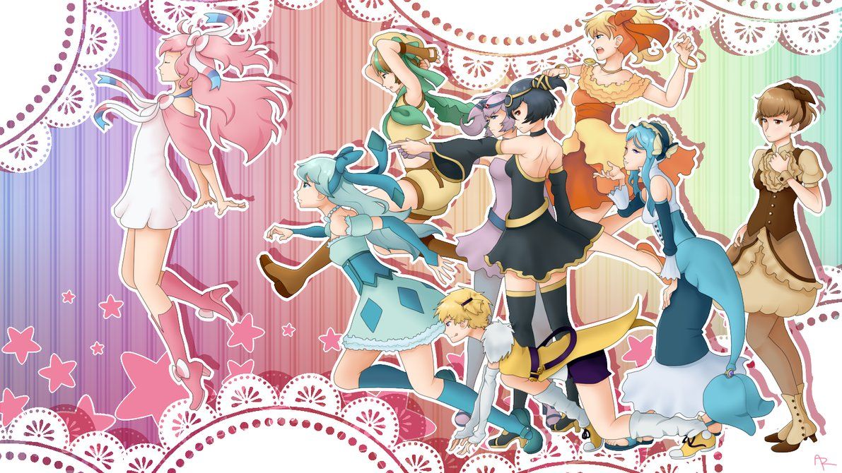 Ragazze evoluzioni Eevee anime, 1191x670 HD, Laptop