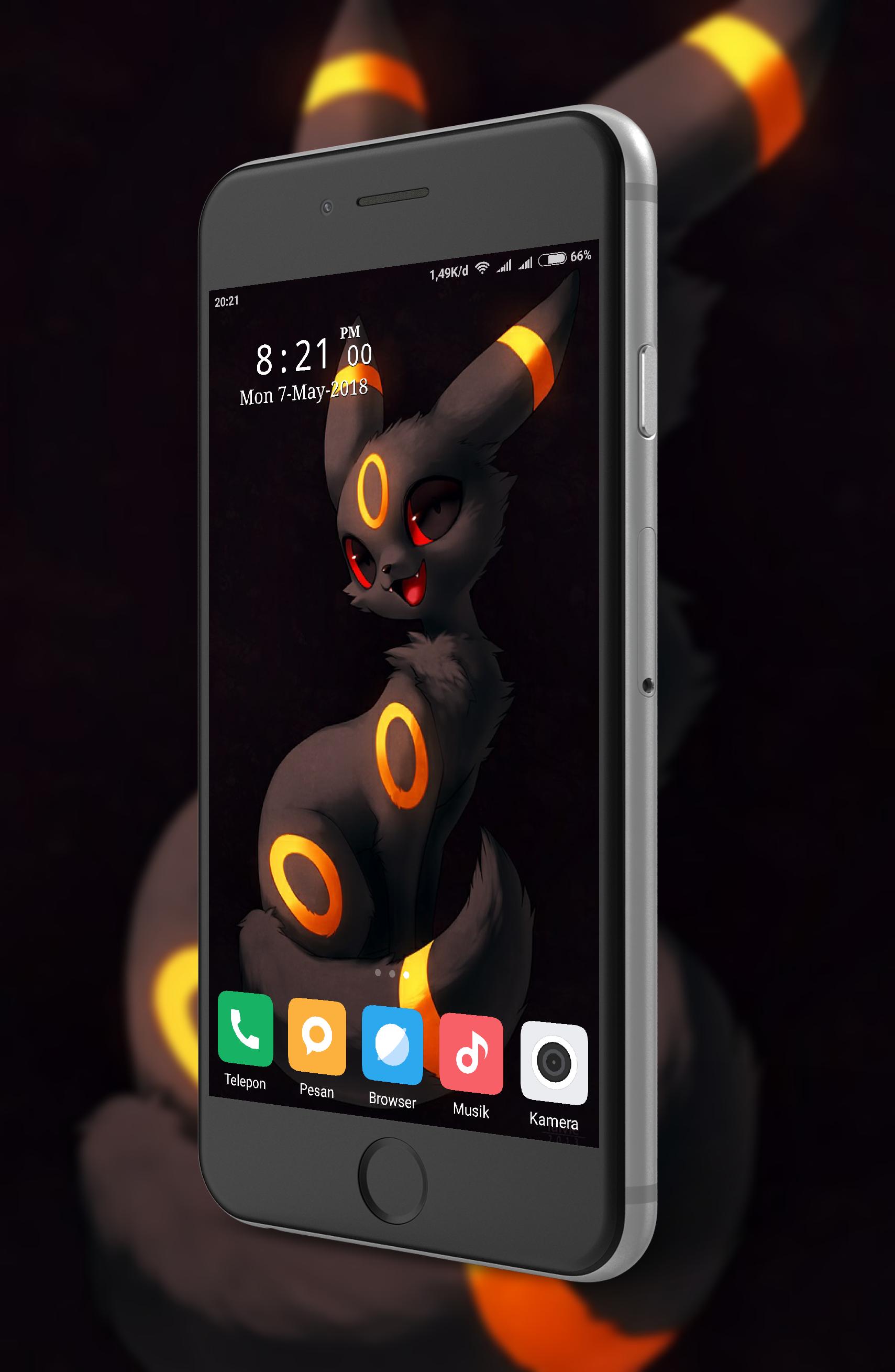Umbreon Pokémon su smartphone, 1709x2618 Verticale, Mobile