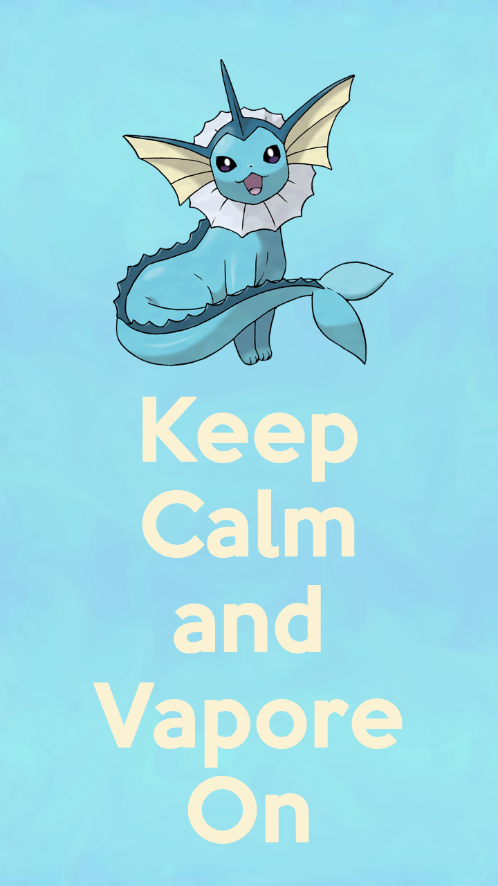 Vaporeon Pokémon sfondo azzurro, 720x1280 Verticale, Telefono