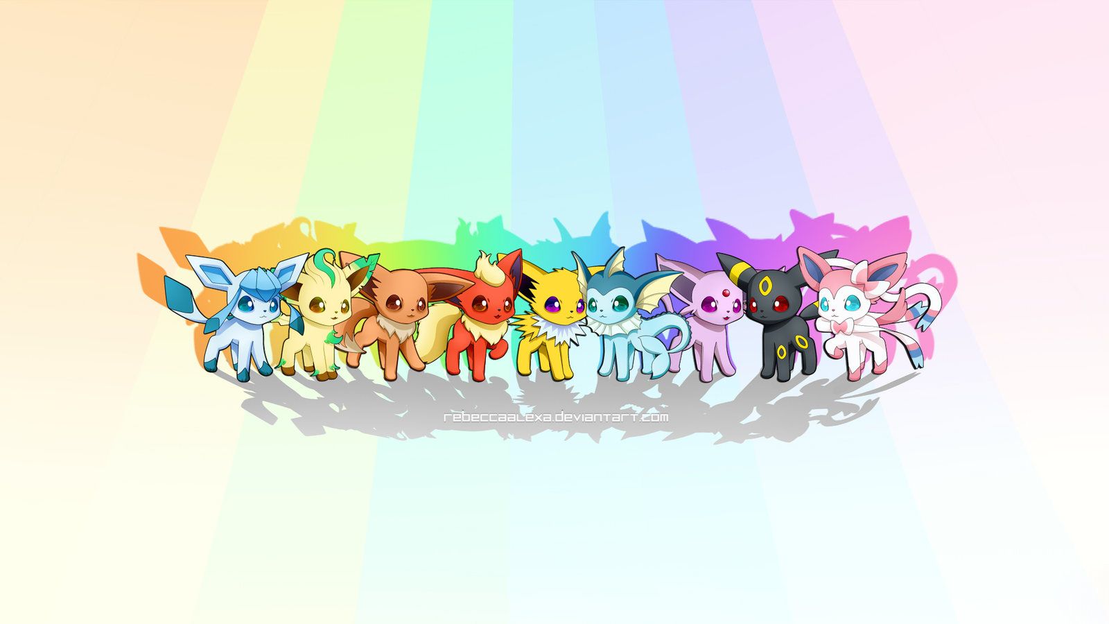 Evoluzioni di Eevee Pokemon, 2560x1440 2K QHD, PC