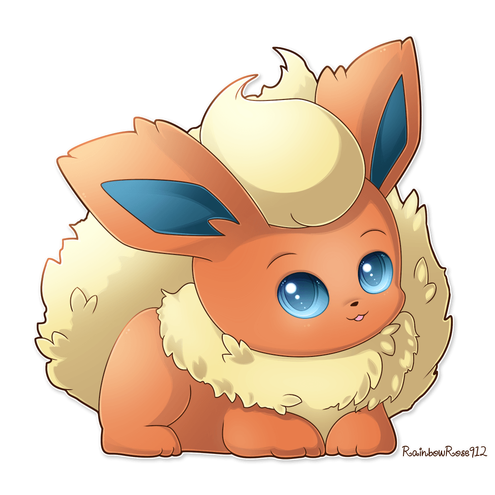 Flareon Pokémon carino, 1000x1000 HD, Desktop