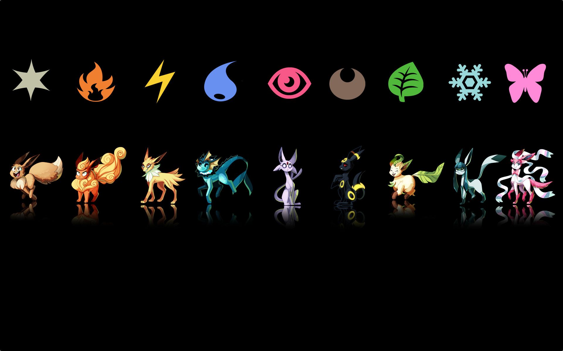 Eevee Pokémon pattern marrone, 1000x1415 Verticale, Telefono