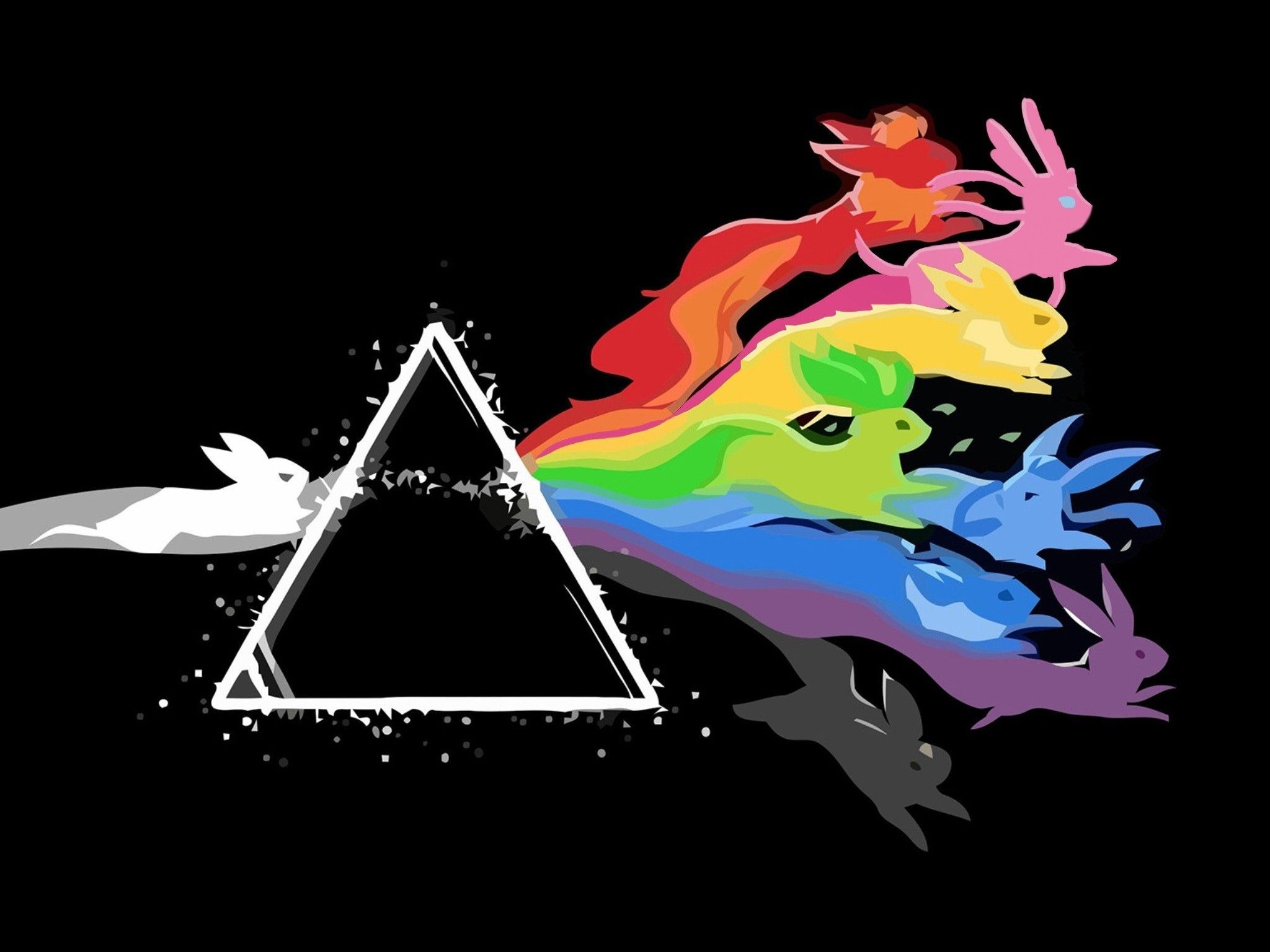 Evoluzioni Eevee stile Pink Floyd, 2048x1536 alta risoluzione, Desktop