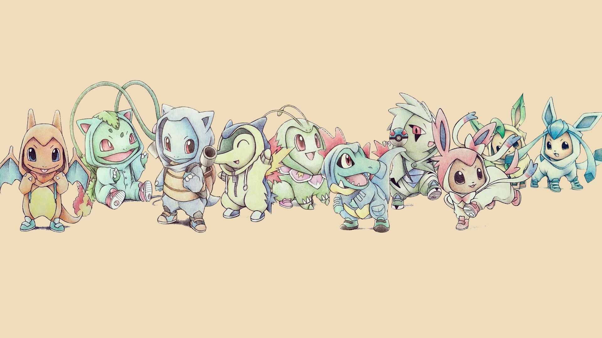 Evoluzioni di Eevee Pokemon, 1920x1080 1080p, Desktop