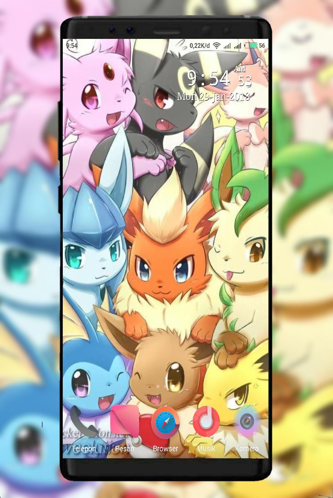 Evoluzioni di Eevee Pokémon, 1072x1601 Full HD Verticale, Smartphone