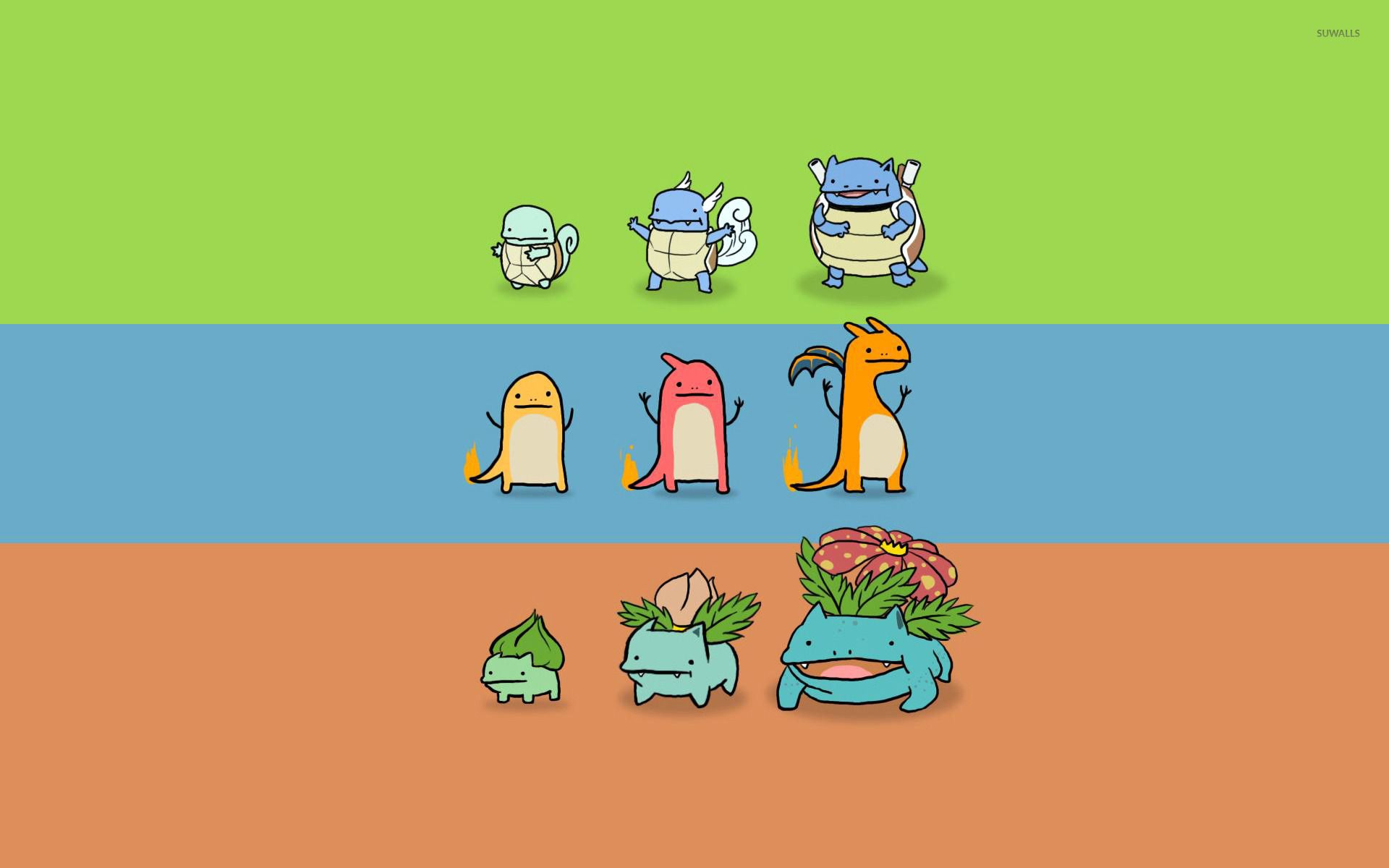 Evoluzioni Pokémon minimaliste, 1920x1200 Full HD+ WUXGA, Laptop