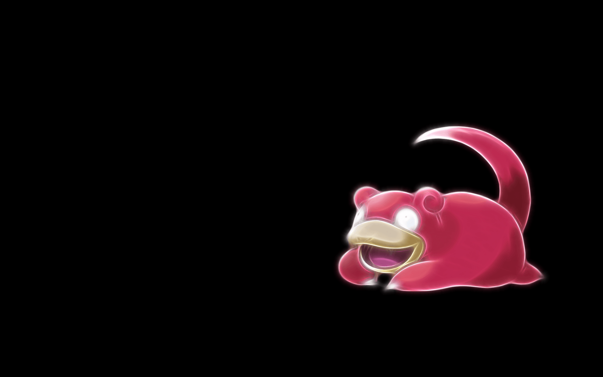 Slowpoke Pokémon sfondo nero, 1920x1200 WUXGA, PC