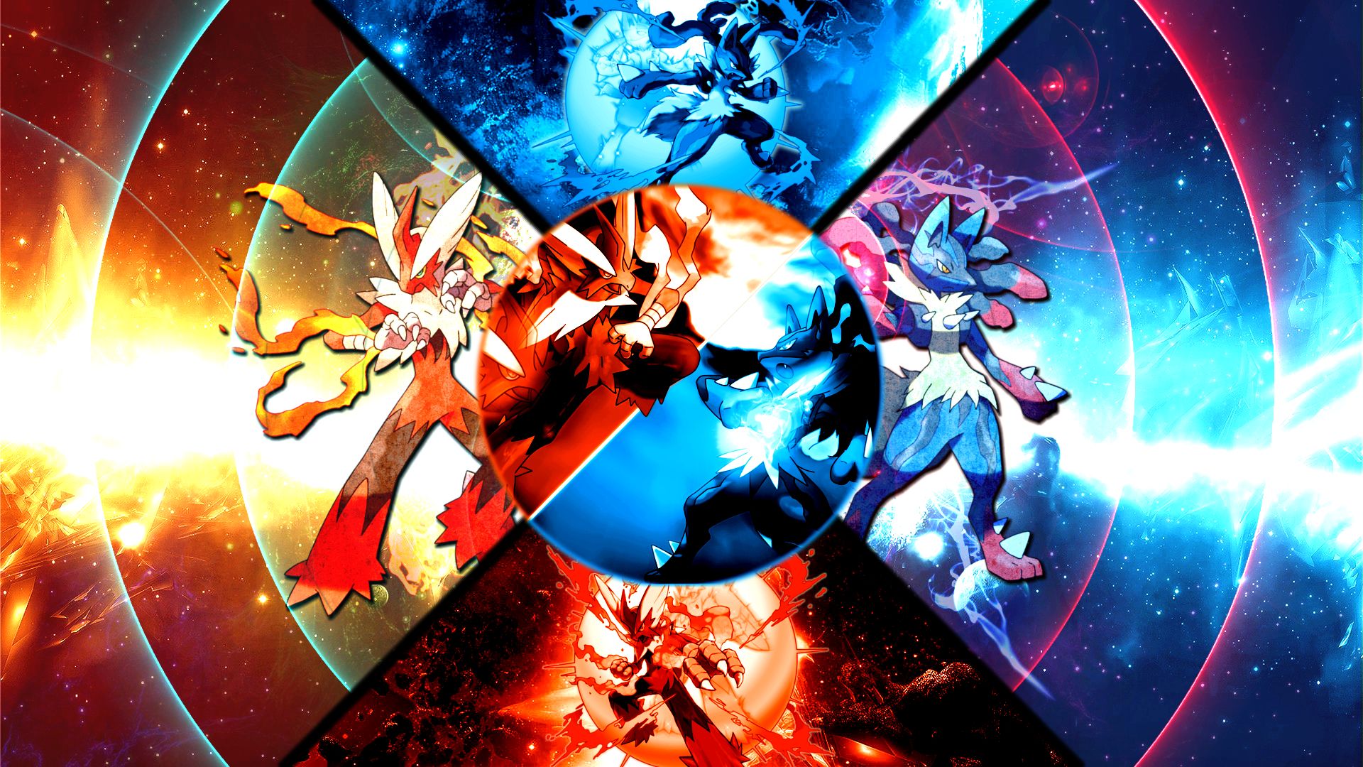 Pokémon leggendari fuoco e ghiaccio, 1920x1080 Full HD 1080p, Desktop