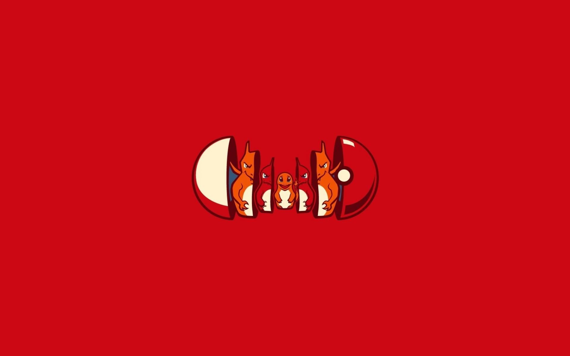 Charmander evoluzioni minimaliste rosso, 1920x1200 WUXGA, PC Desktop