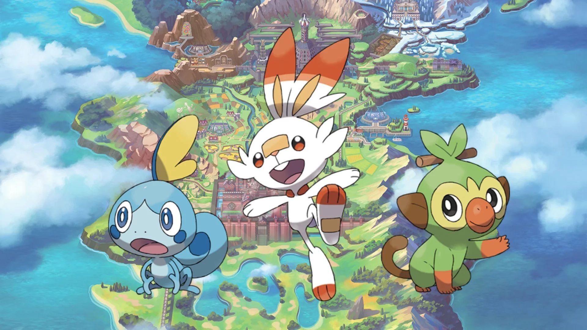 Starter Pokémon Spada Scudo, 1920x1080 Full HD, Laptop