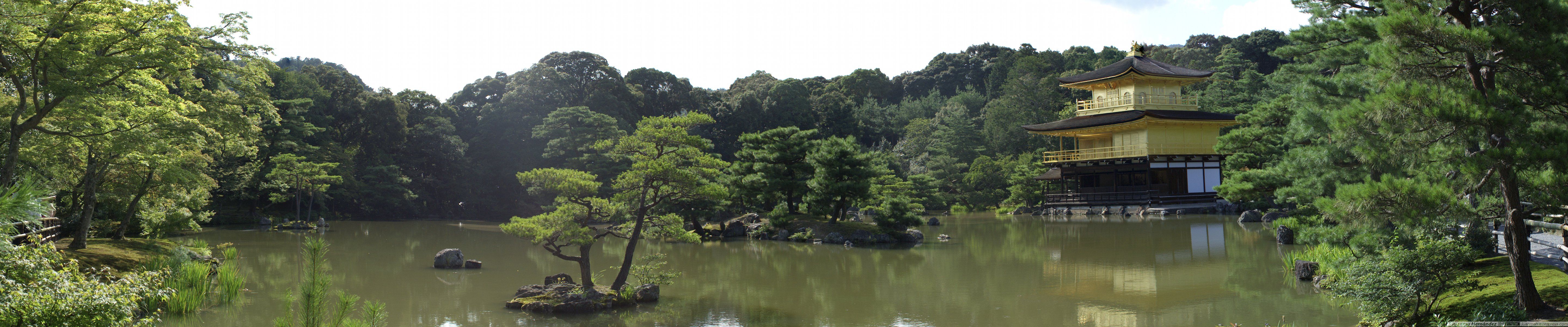 Padiglione dorato Kinkaku-ji Giappone, 5760x1200 21:9, Ultrawide