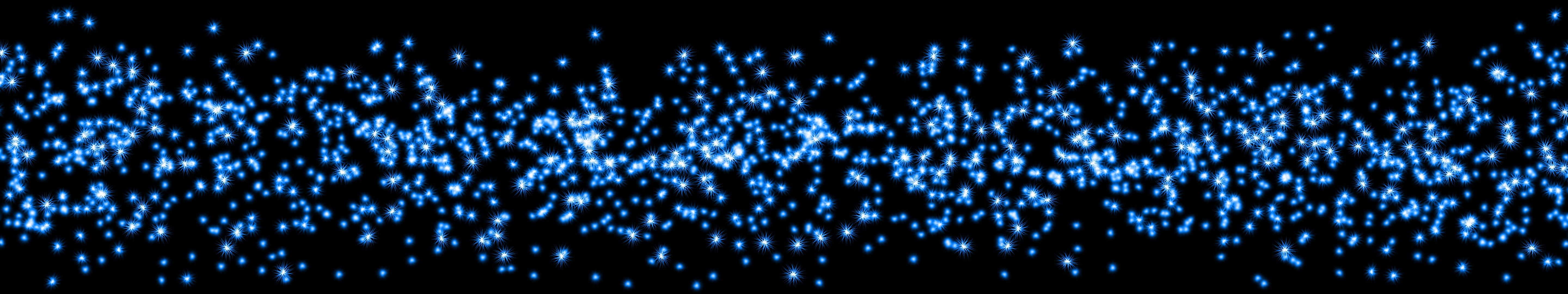 Particelle blu luminose su nero, 5760x1080 Ultrawide, Dual Monitor