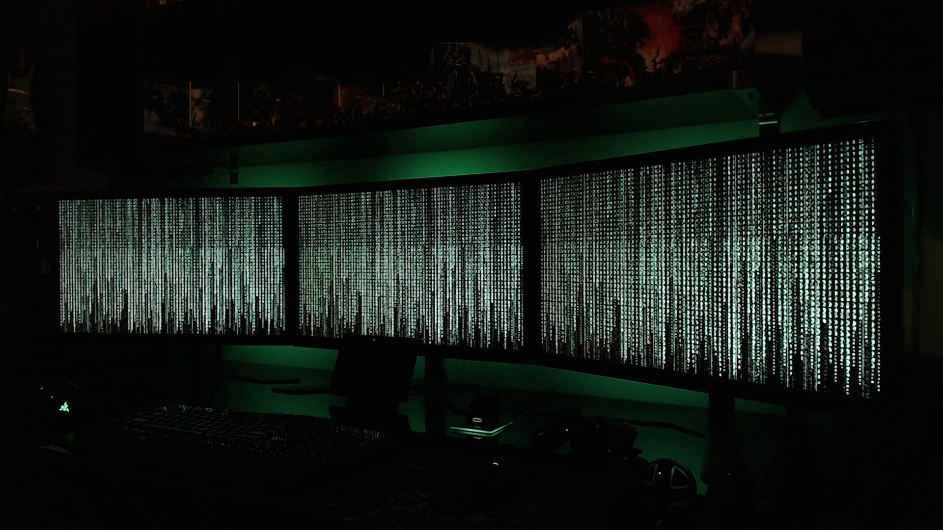 Codice digitale verde stile Matrix, 1920x1080 1080p, Desktop