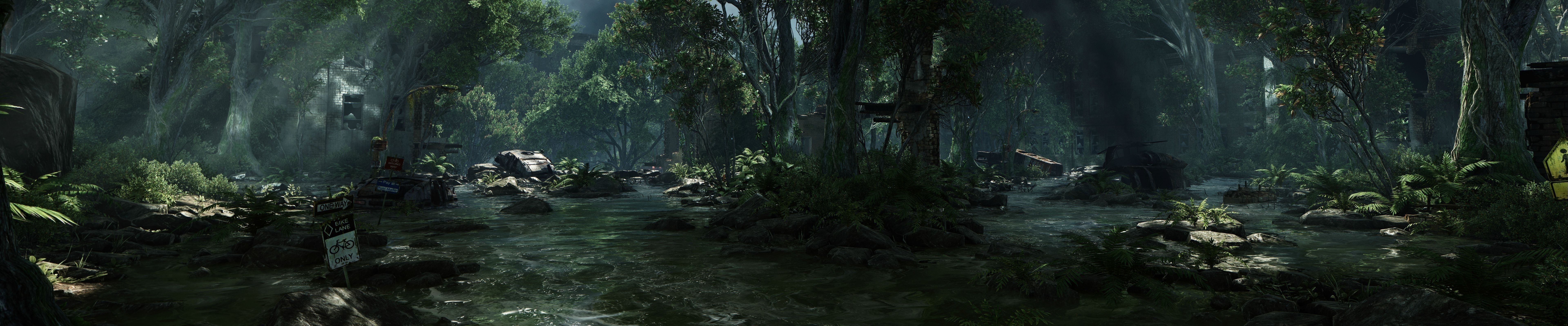 foresta oscura misteriosa, 7679x1599 Ultrawide, Smart TV 4K