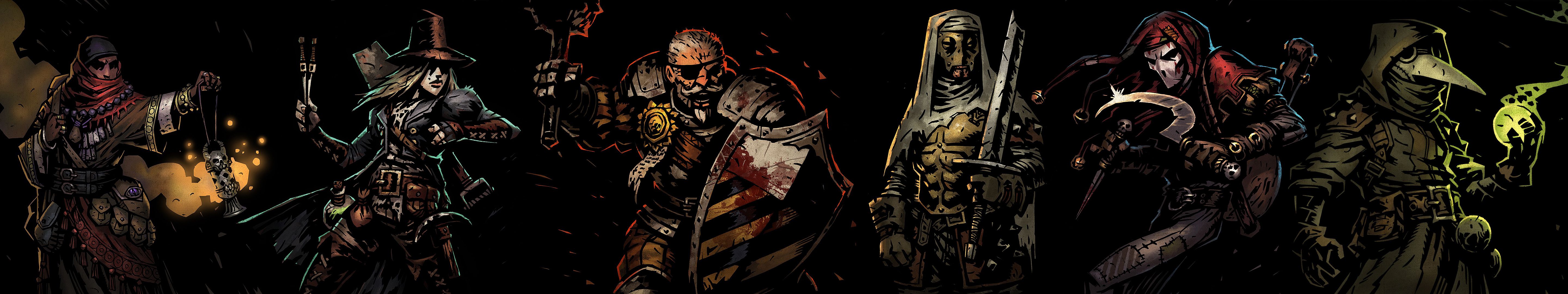 Personaggi fantasy Darkest Dungeon, 5760x1080 21:9, Smart TV 4K