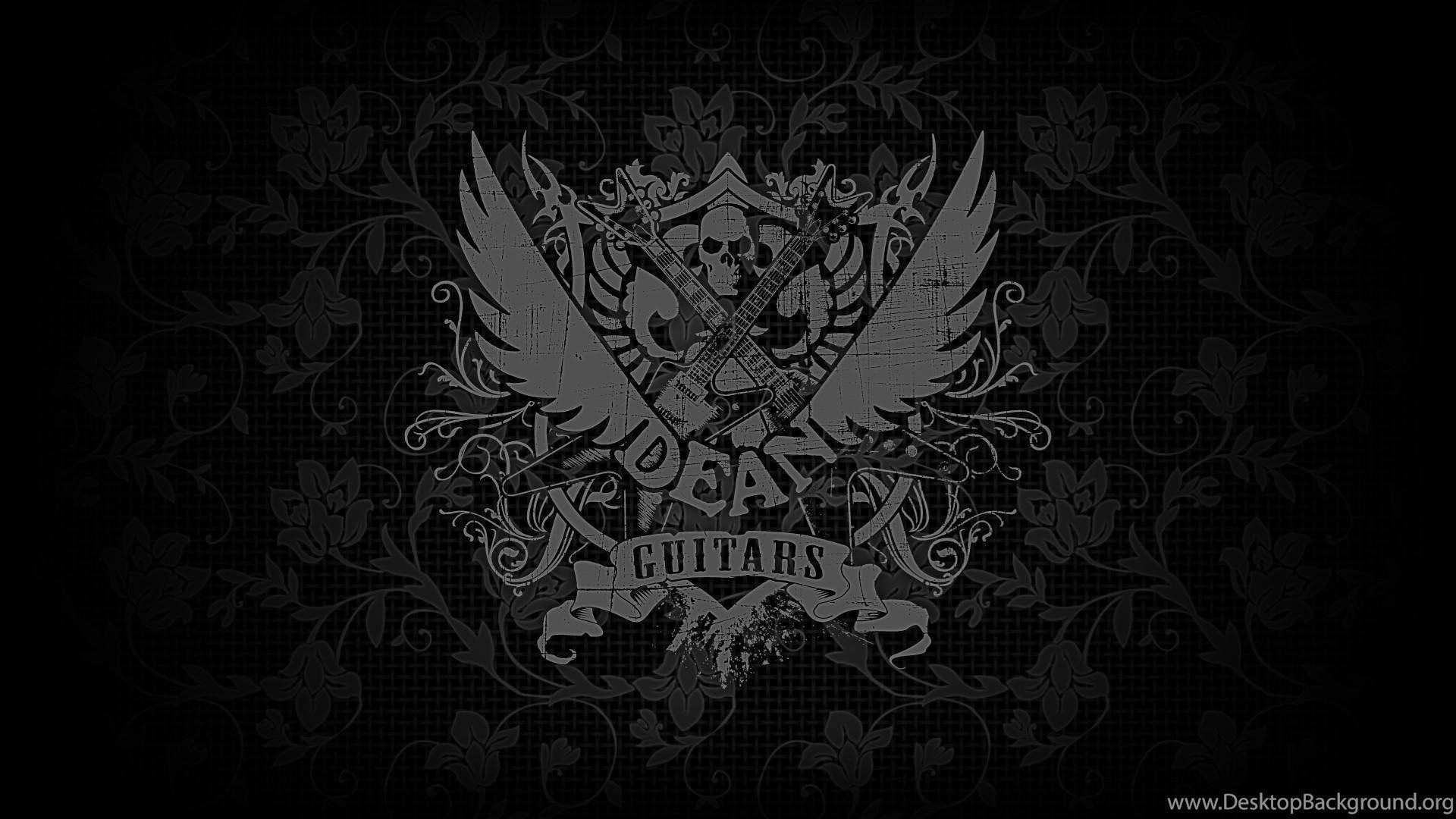 Logo Dean Guitars teschio nero, 1920x1080 1080p, Desktop