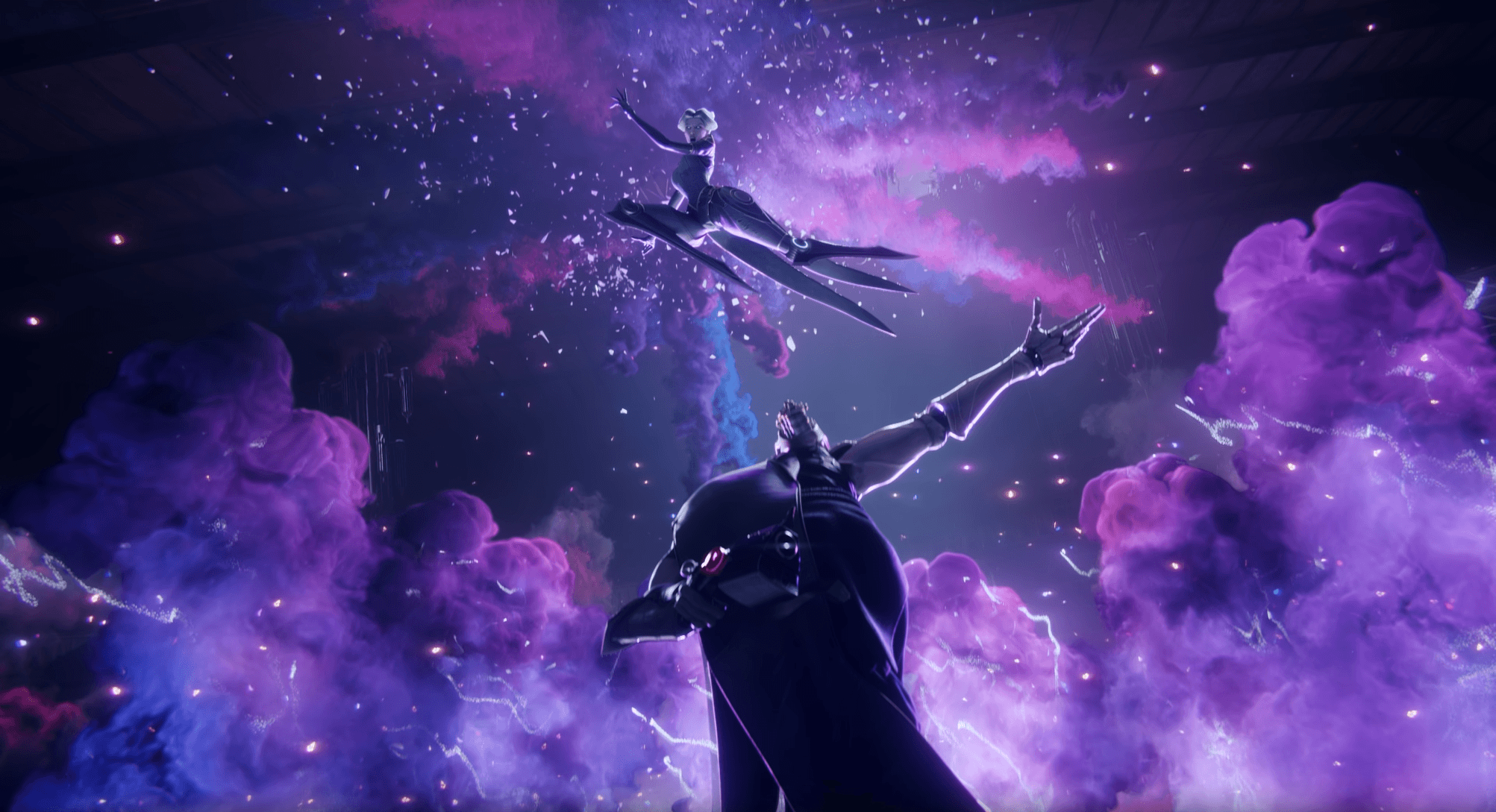 League of Legends silhouette viola cosmica, MOBA, 2005x1089 Hi-Res, Desktop
