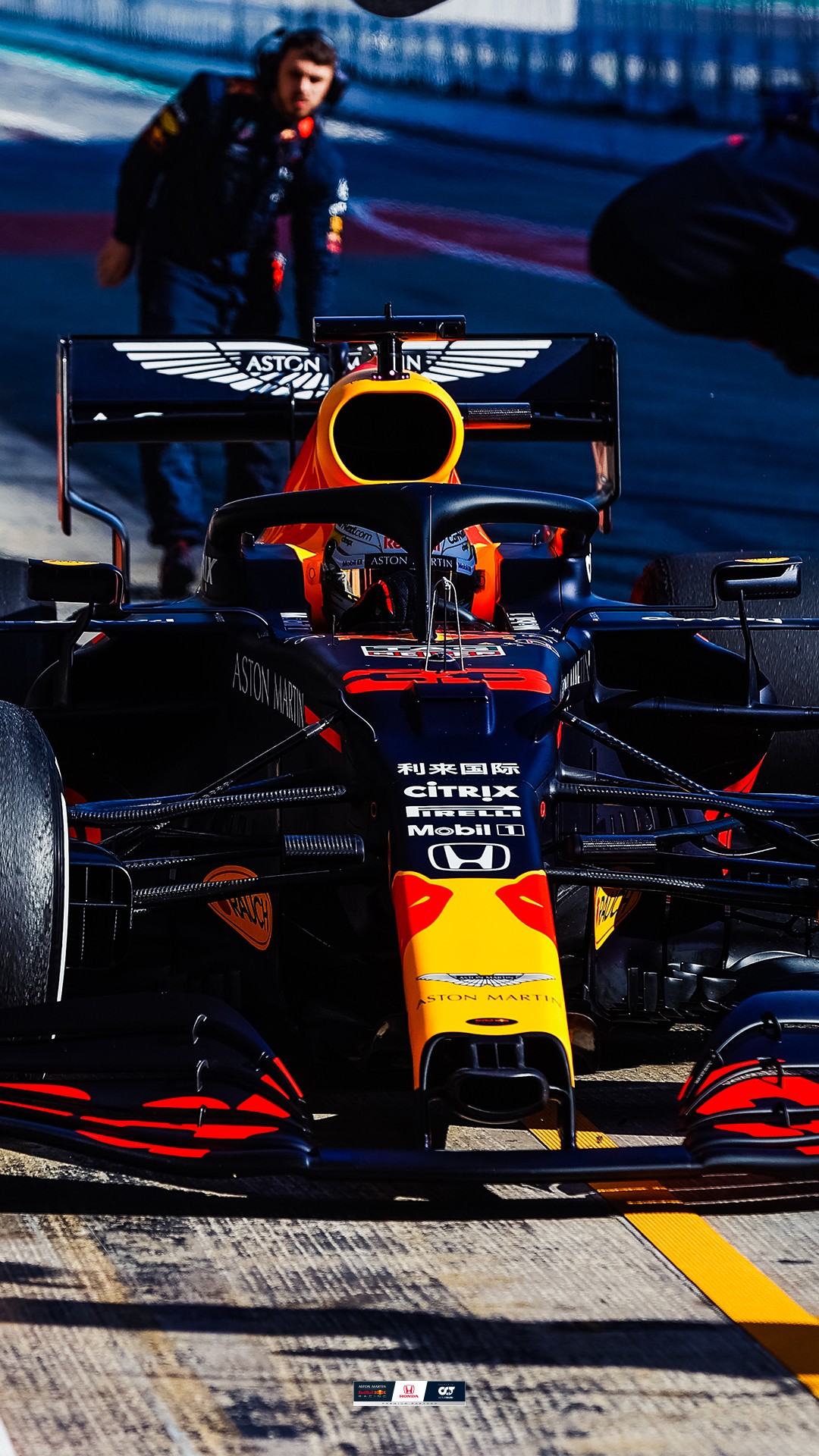 Auto F1 Red Bull box, 1080x1920 Full HD Verticale, Samsung Galaxy