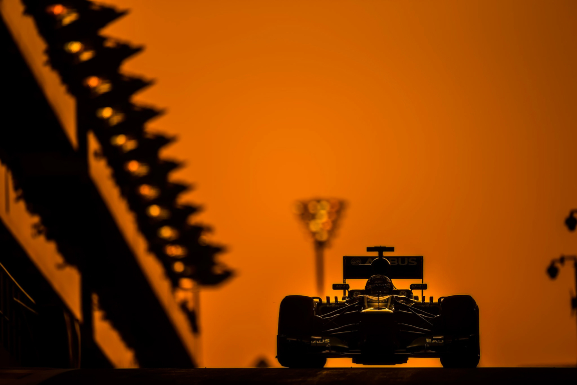 Auto F1 silhouette tramonto arancione, 1152x768 HD, Desktop