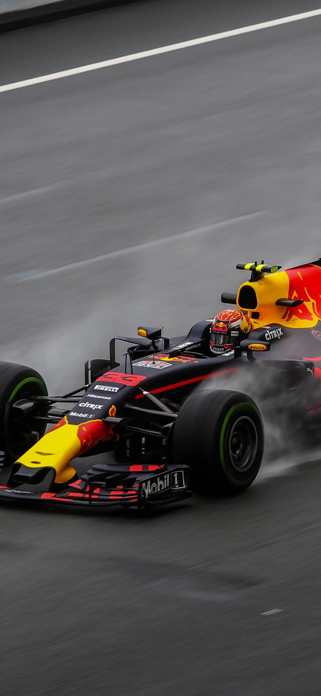 Auto F1 Red Bull in pista, 1125x2436 Verticale, Telefono