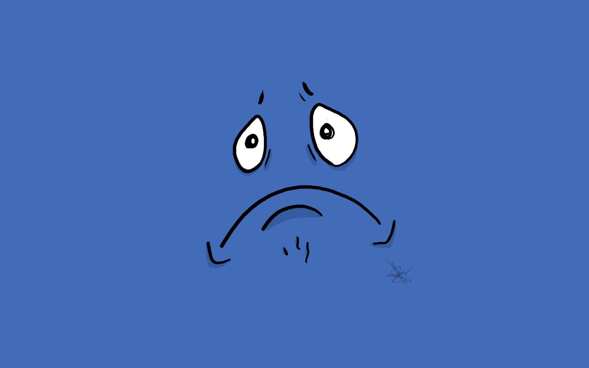 Faccia triste rossa fulmini, 720x1280 Full HD Verticale, iPhone